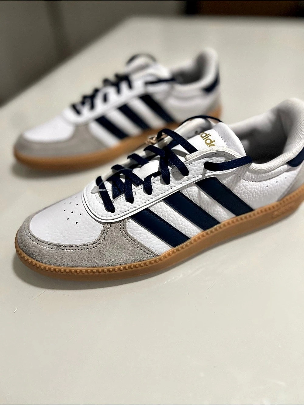 adidas Breaknet Sleek Sneakers White & Blue US 8 NWT
